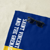 St. Vincent und die Grenadinen Flag prächtig Strandtuch (Beispiel)