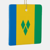 St. Vincent und die Grenadinen-Flagge Keramikornament (Rechts)