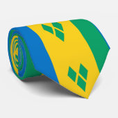 St. Vincent und die Grenadinen-Flagge Krawatte (Gerollt)