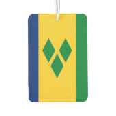 St Vincent und die Grenadinen-Flagge Vincy Autolufterfrischer (Rückseite)