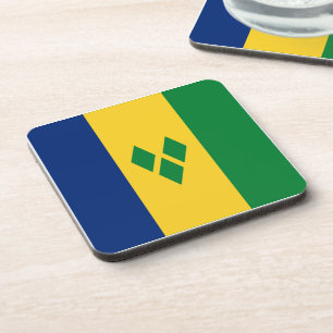 St. Vincent und die Grenadinen-Flagge Vincy Getränkeuntersetzer