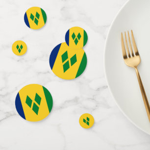 St Vincent und die Grenadinen-Flagge Vincy Konfetti
