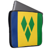 St Vincent und die Grenadinen-Flagge Vincy Laptopschutzhülle (Vorne Rechts)