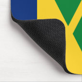 St Vincent und die Grenadinen-Flagge Vincy Mousepad (Ecke)