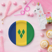 St. Vincent und die Grenadinen-Flagge Vincy Pappteller (Party)