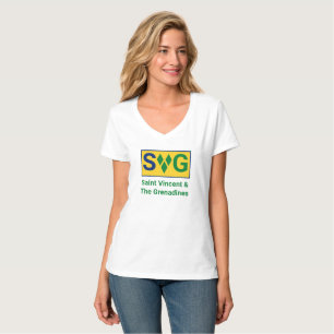 St. Vincent und die Grenadinen-Flagge Vincy T-Shirt