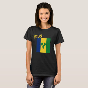 St. Vincent und die Grenadinen-Flagge Vincy T-Shirt