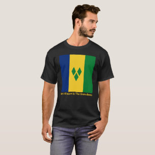 St. Vincent und die Grenadinen-Flagge Vincy T-Shirt