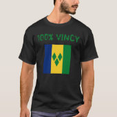 St. Vincent und die Grenadinen-Flagge Vincy T-Shirt (Vorderseite)