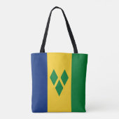 St Vincent und die Grenadinen-Flagge Vincy Tasche (Rückseite)