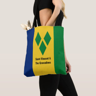 St Vincent und die Grenadinen-Flagge Vincy Tasche