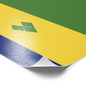 St. Vincent und die Grenadinen Fotodruck (Ecke)