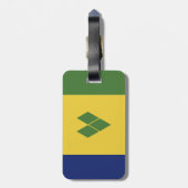 St. Vincent und die Grenadinen Gepäckanhänger (Rückseite vertikal)