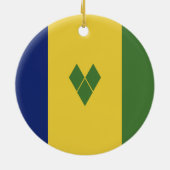 St. Vincent und die Grenadinen Keramik Ornament (Hinten)