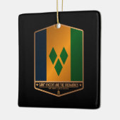 St. Vincent und die Grenadinen Keramikornament (Links)