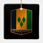 St. Vincent und die Grenadinen Keramikornament (Rückseite)