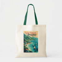 St. Vincent und die Grenadinen Landschaft Retro