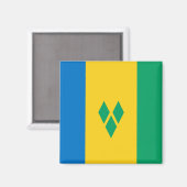 St. Vincent und die Grenadinen Magnet (Vorderseite/Rückseite)