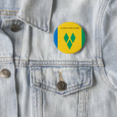 St. Vincent und die Grenadinen-Rundfahne Button (Beispiel)