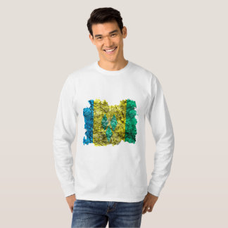 St. Vincent und die Grenadinen Vintage Flagge T-Shirt