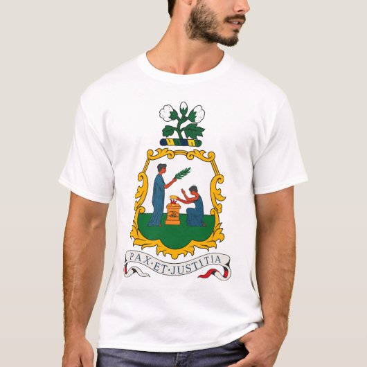 St. Vincent und Grenadinen-Wappen T - Shirt (Vorderseite)