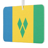 St. Vincent und Grenadines National World Flag Autolufterfrischer (Links)