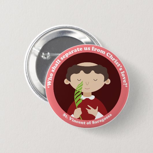 St. Vincent von Saragossa Button (Vorne & Hinten)