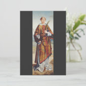St. Vincent von Saragossa Einladung (Stehend Vorderseite)
