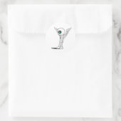 St. Vision Runder Aufkleber (Tasche)