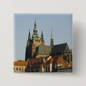 St.-Vitus-Kathedrale und Prager Burg Button (Vorderseite)