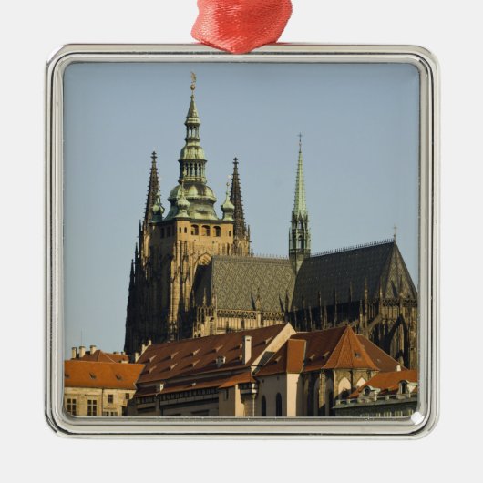 St.-Vitus-Kathedrale und Prager Burg Ornament Aus Metall (Vorne)