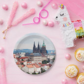 St. Vitus Kathedrale und Prager Stadtbild - Tschec Pappteller (Party)