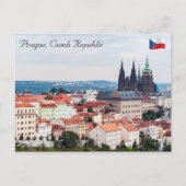 St. Vitus Kathedrale und Prager Stadtbild - Tschec Postkarte (Vorderseite)