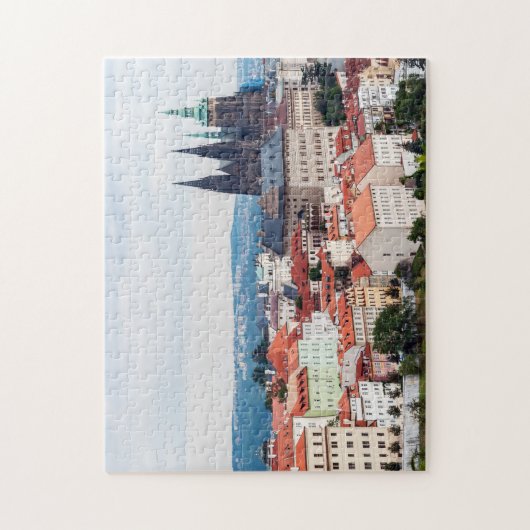 St. Vitus Kathedrale und Prager Stadtbild - Tschec Puzzle (Vertikal)