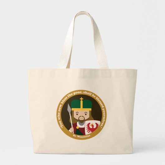 St. Wenceslas Jumbo Stoffbeutel (Vorne)