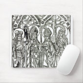 St. Wenceslaus, Adalbert, Stanislaus St. Florian Mousepad (Mit Mouse)
