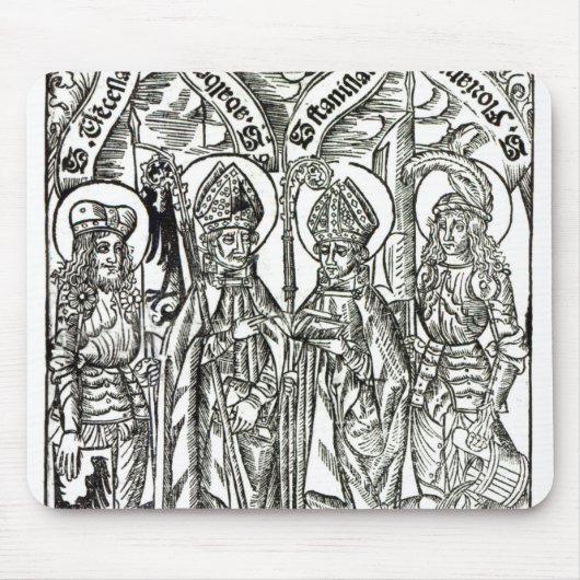 St. Wenceslaus, Adalbert, Stanislaus St. Florian Mousepad (Vorne)