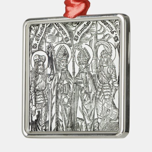 St. Wenceslaus, Adalbert, Stanislaus St. Florian Ornament Aus Metall (Links)