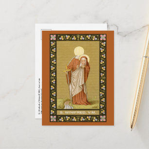 St. Winifred of Wales (P 002) Postkarte