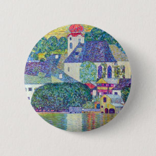 St. Wolfgang Kirche von Gustav Klimt, Viktorianisc Button