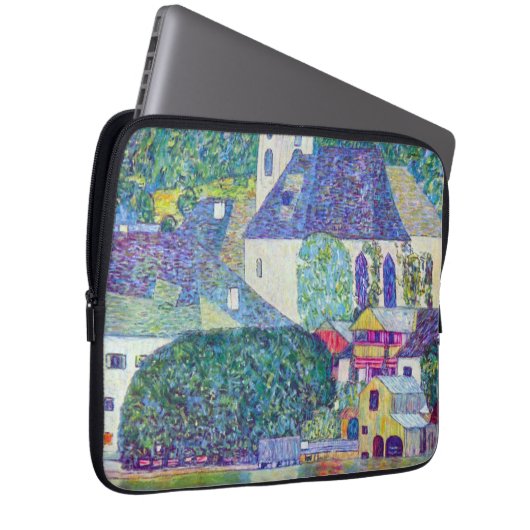 St. Wolfgang Kirche von Gustav Klimt, Viktorianisc Laptopschutzhülle (Vorne Rechts)