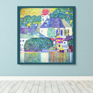 St.-Wolfgang-Kirche von Gustav Klimt, viktorianisc Leinwanddruck