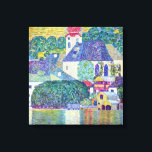 St. Wolfgang Kirche von Gustav Klimt, Viktorianisc Leinwanddruck<br><div class="desc">Die Kirche in Unterach am Attersee (St. Wolfgang Kirche) (1916) von Gustav Klimt ist ein Vintages Viktorianisches Zeitensymbolismus feine Kunst religiöses Gemälde. Die St. Wolfgang Kirche am Südufer des Attersees in der Kleinstadt Unterach in Österreich. Im Wasser spiegelt sich die Kirche und die umliegenden Gebäude wider. Über den Künstler: Gustav...</div>