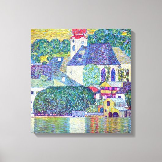 St. Wolfgang Kirche von Gustav Klimt, Viktorianisc Leinwanddruck (Vorderseite)