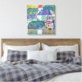 St. Wolfgang Kirche von Gustav Klimt, Viktorianisc Leinwanddruck (Insitu (Schlafzimmer))