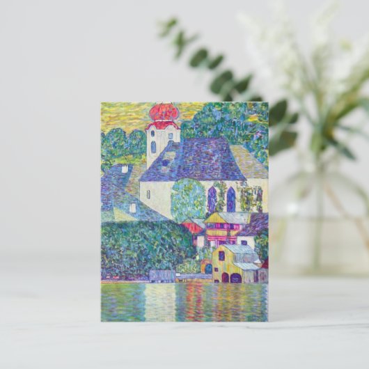 St. Wolfgang Kirche von Gustav Klimt, Viktorianisc Postkarte (Stehend Vorderseite)