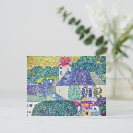 St. Wolfgang Kirche von Gustav Klimt, Viktorianisc Postkarte (Stehend Vorderseite)