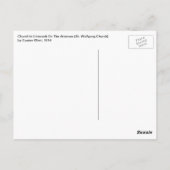 St. Wolfgang Kirche von Gustav Klimt, Viktorianisc Postkarte (Rückseite)