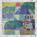 St. Wolfgang Kirche von Gustav Klimt, Viktorianisc Puzzle<br><div class="desc">Die Kirche in Unterach am Attersee (St. Wolfgang Kirche) (1916) von Gustav Klimt ist ein Vintages Viktorianisches Zeitensymbolismus feine Kunst religiöses Gemälde. Die St. Wolfgang Kirche am Südufer des Attersees in der Kleinstadt Unterach in Österreich. Im Wasser spiegelt sich die Kirche und die umliegenden Gebäude wider. Über den Künstler: Gustav...</div>