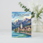 St. Wolfgang Österreich Postkarte (Stehend Vorderseite)